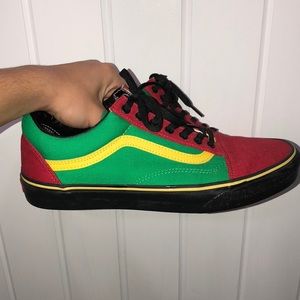 men’s custom rasta vans